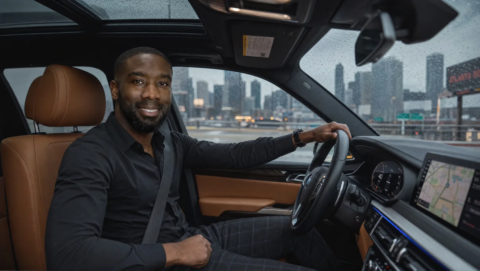 Alex Henry with one of his rental fleet vehicles